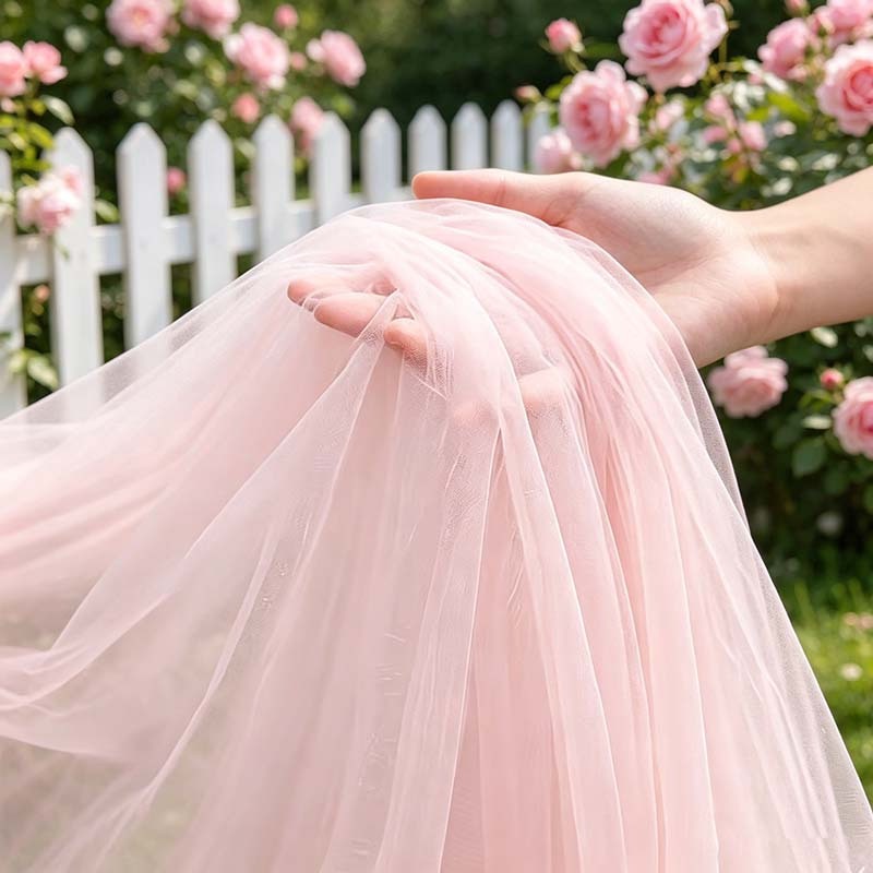 Wedding Balloon Arch - Rotolo di tessuto in tulle rosa