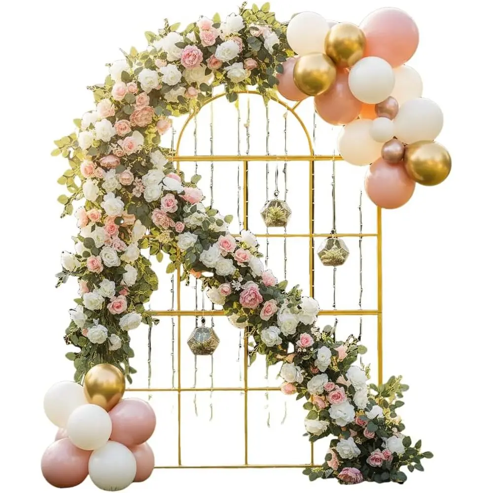 Wedding Balloon Arch - Archi Nuziali in Metallo Dorato, Decorazione