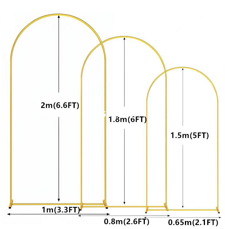 1pc arco in metallo dorato fon - Wedding Balloon Arch recensione e prezzo